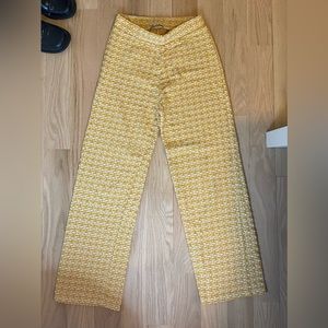 Pattern flared pants